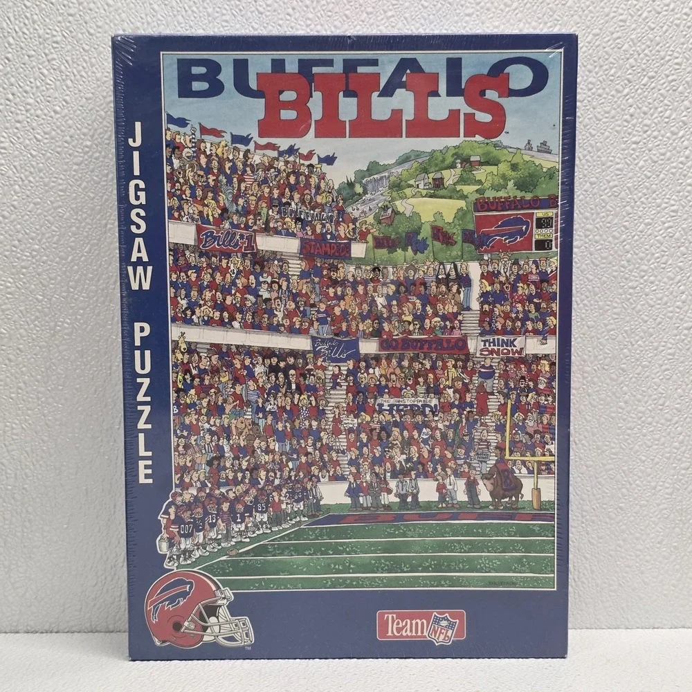 NFL Buffalo Bills Fandemonium Jigsaw Puzzle Vintage 1994 John Holladay